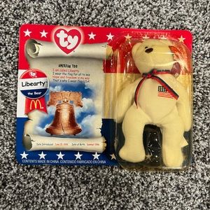 McDonalds teenie beanie Libearty the bear